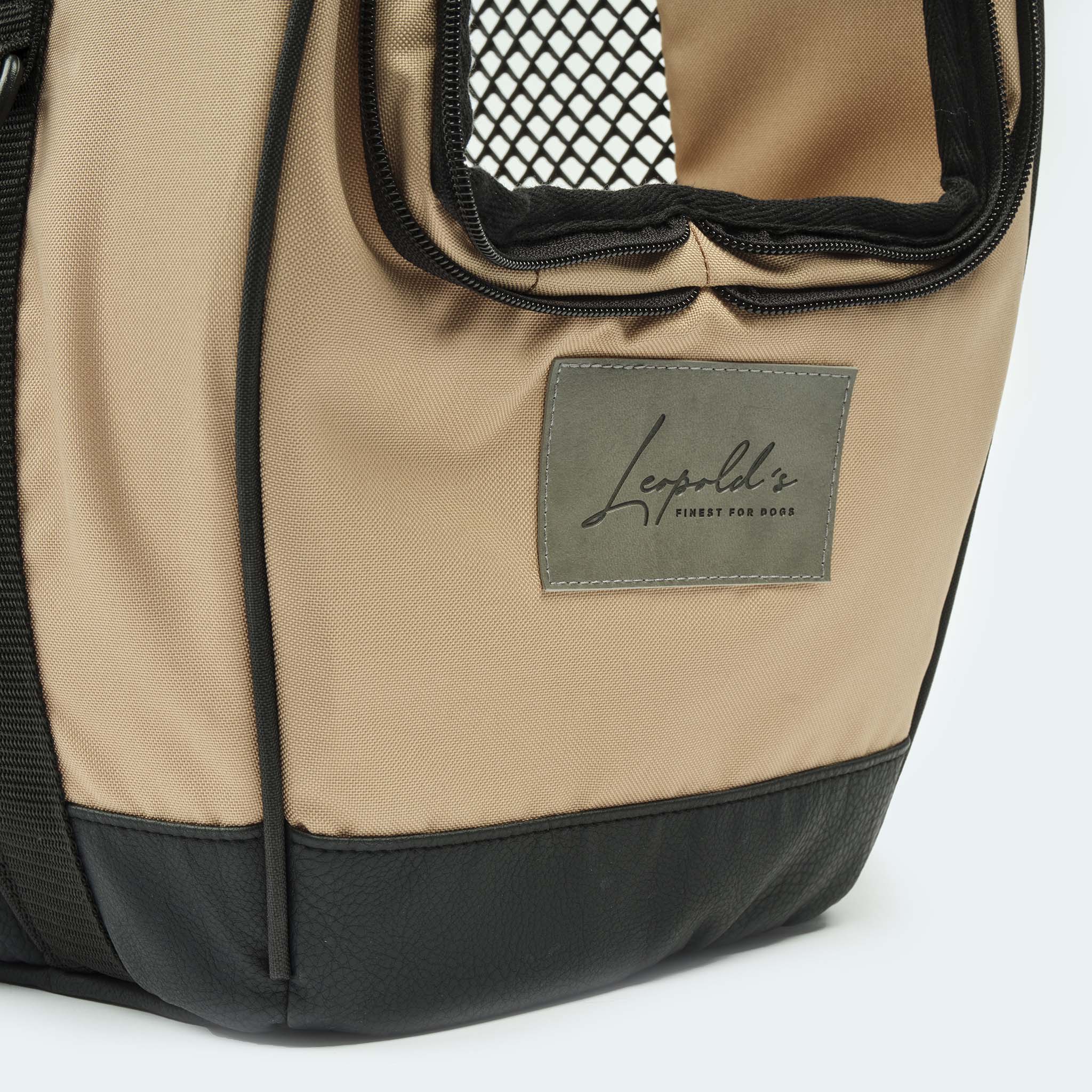 Fahrradtasche für Hunde beige - Image 20