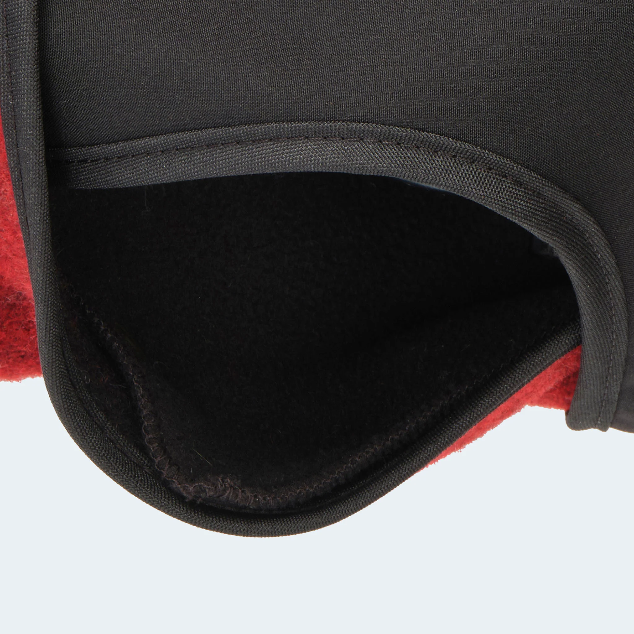 Hundemantel Loden Softshell mit ausknöpfbarem Fleece rot/ anthrazit - Image 10