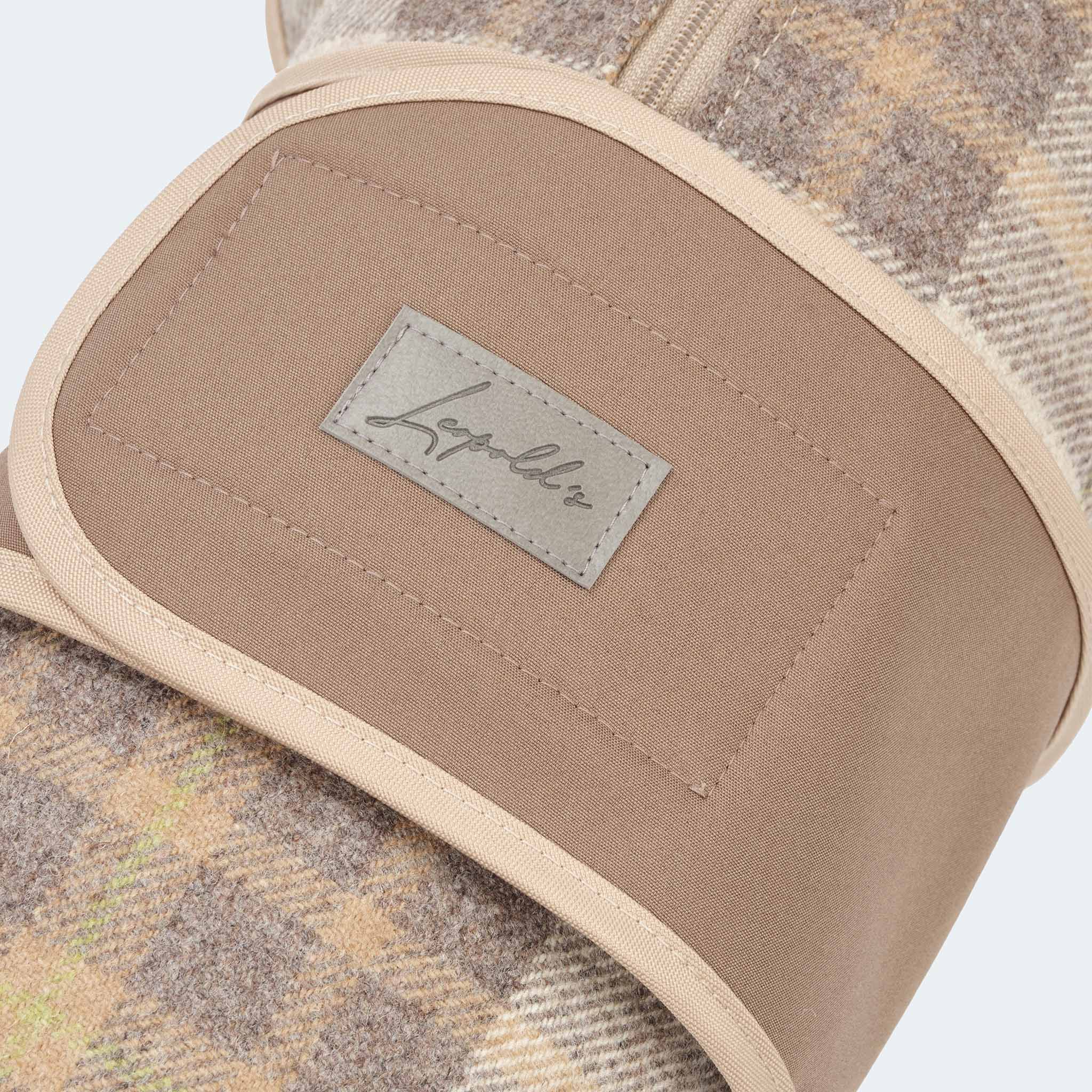 Hundemantel Wolle Softshell Glencheck taupe - Image 8