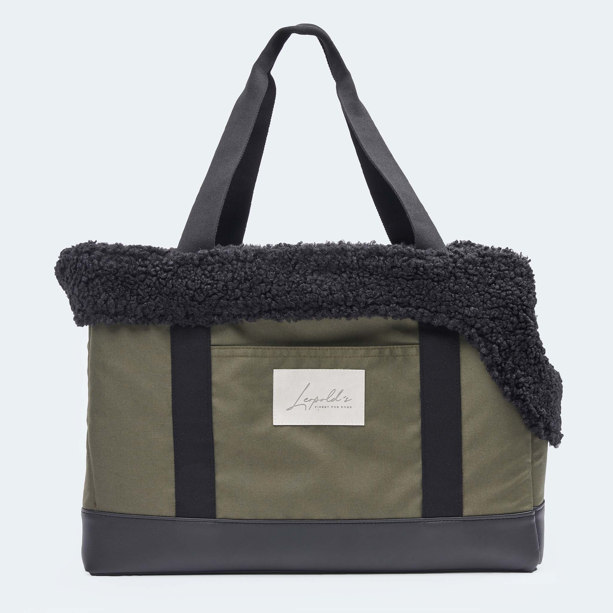 Hundetasche EasyLuxe Curly oliv - Image 15