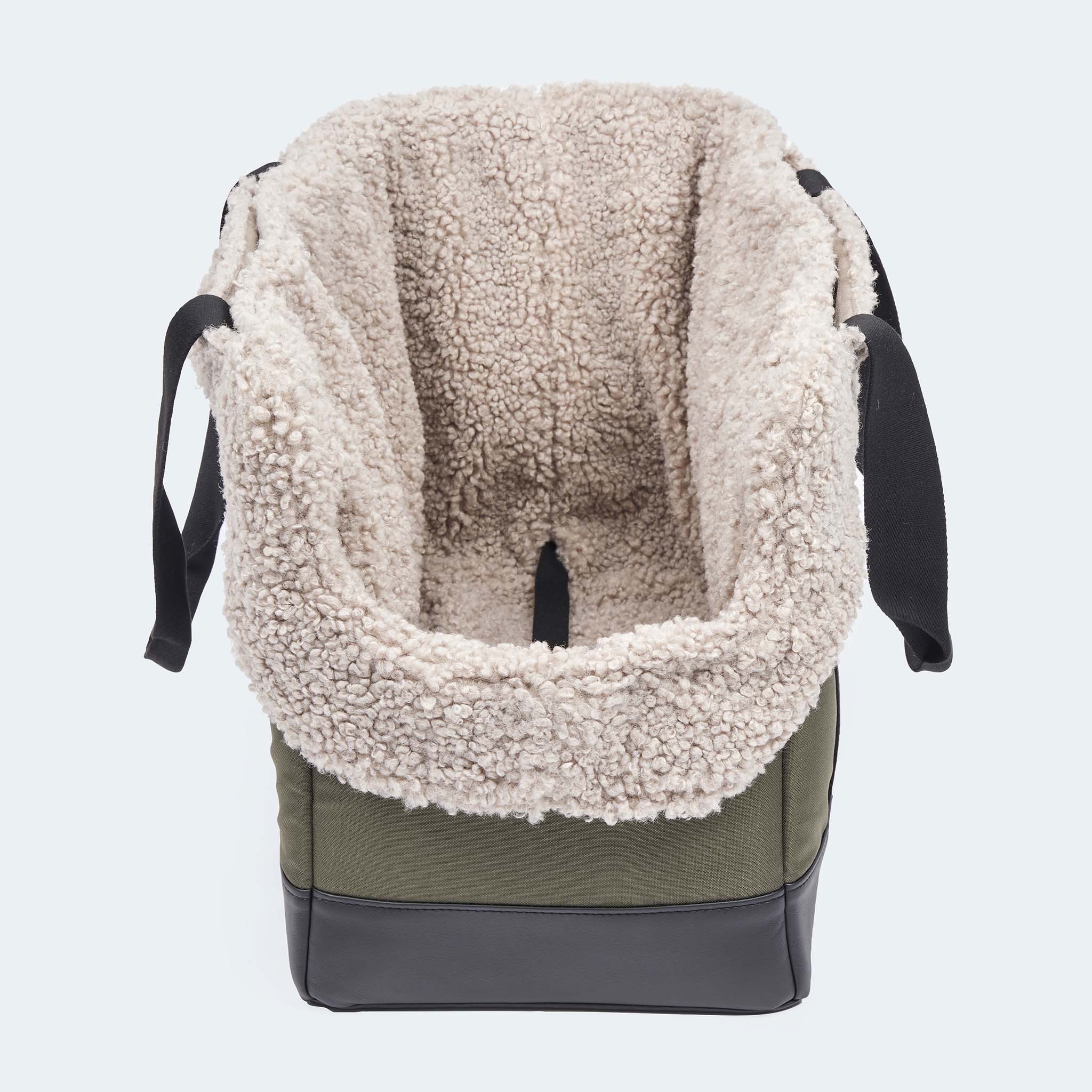 Hundetasche EasyLuxe Curly oliv - Image 3