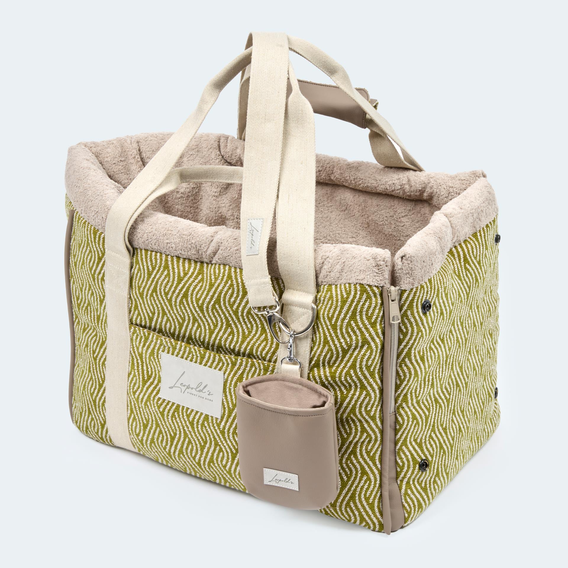Schultergurt für Leopold's Hundetaschen beige meliert - Image 5